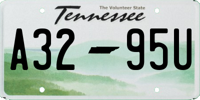 TN license plate A3295U