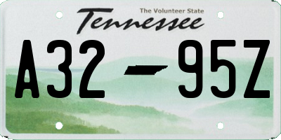 TN license plate A3295Z