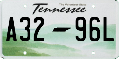 TN license plate A3296L