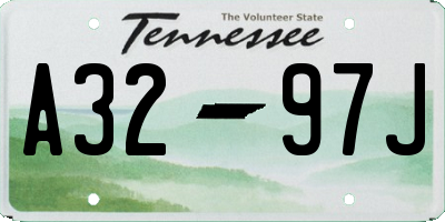 TN license plate A3297J