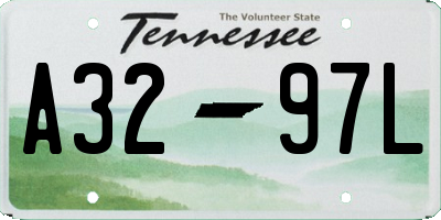 TN license plate A3297L