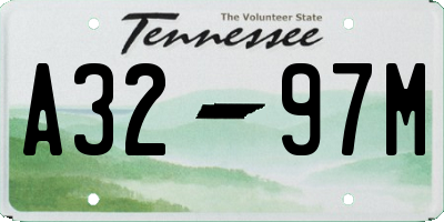 TN license plate A3297M
