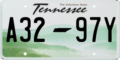 TN license plate A3297Y