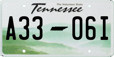 TN license plate A3306I