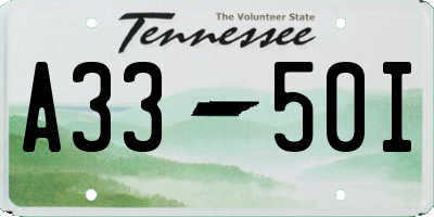 TN license plate A3350I
