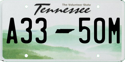 TN license plate A3350M