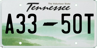 TN license plate A3350T