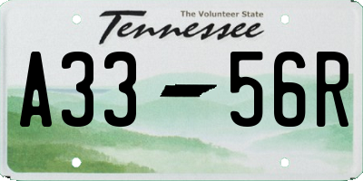 TN license plate A3356R
