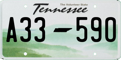 TN license plate A3359O