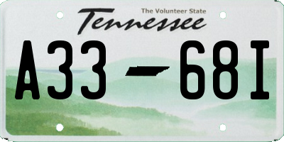 TN license plate A3368I