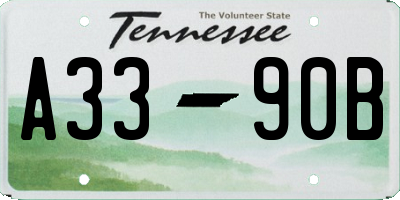 TN license plate A3390B