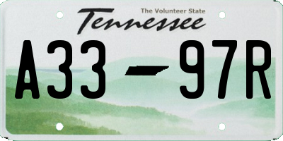 TN license plate A3397R