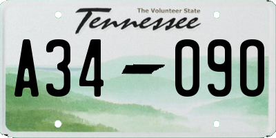 TN license plate A3409O
