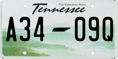 TN license plate A3409Q