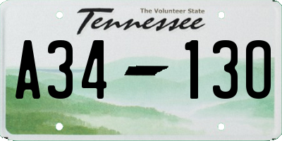 TN license plate A3413O