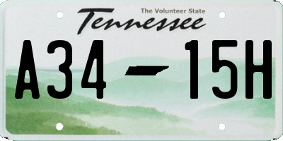 TN license plate A3415H