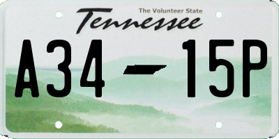 TN license plate A3415P