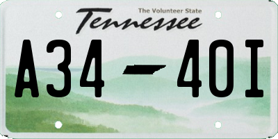 TN license plate A3440I