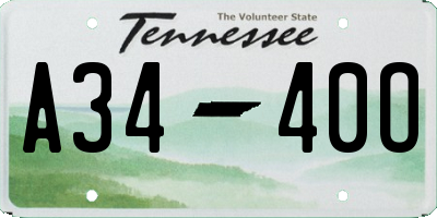 TN license plate A3440O