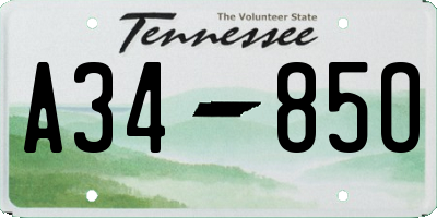 TN license plate A3485O