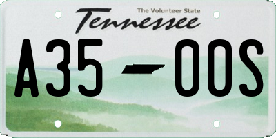 TN license plate A3500S