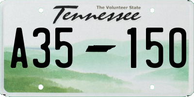 TN license plate A3515O