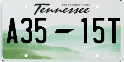 TN license plate A3515T