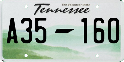 TN license plate A3516O