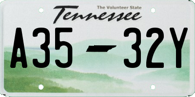 TN license plate A3532Y