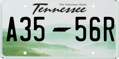 TN license plate A3556R