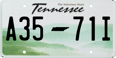 TN license plate A3571I