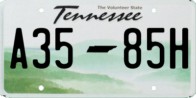 TN license plate A3585H