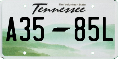 TN license plate A3585L