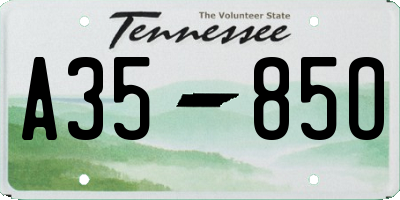 TN license plate A3585O