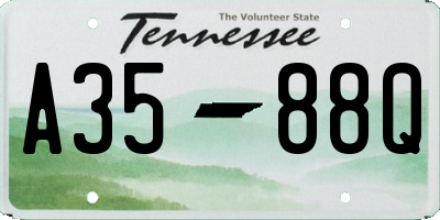 TN license plate A3588Q