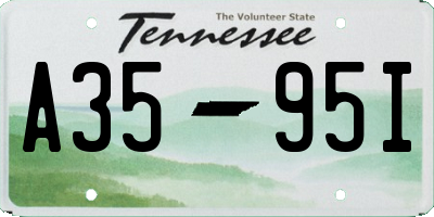 TN license plate A3595I