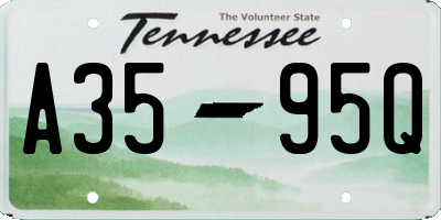 TN license plate A3595Q