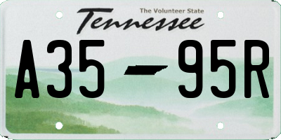 TN license plate A3595R