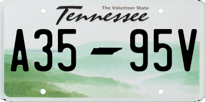 TN license plate A3595V