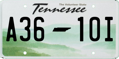 TN license plate A3610I