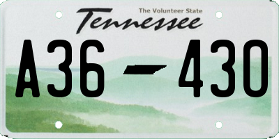 TN license plate A3643O