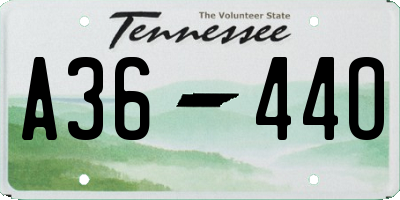 TN license plate A3644O