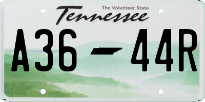 TN license plate A3644R