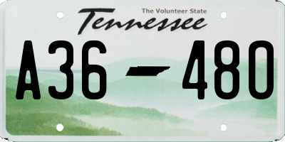 TN license plate A3648O
