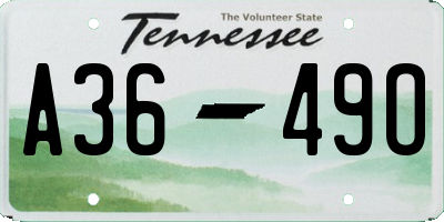 TN license plate A3649O