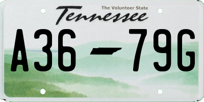 TN license plate A3679G