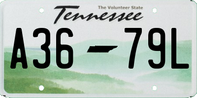 TN license plate A3679L