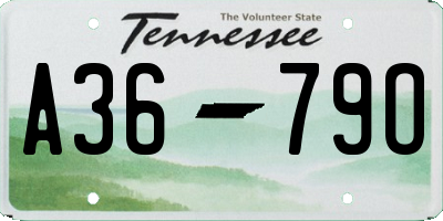 TN license plate A3679O