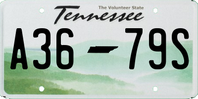 TN license plate A3679S