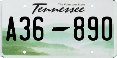 TN license plate A3689O